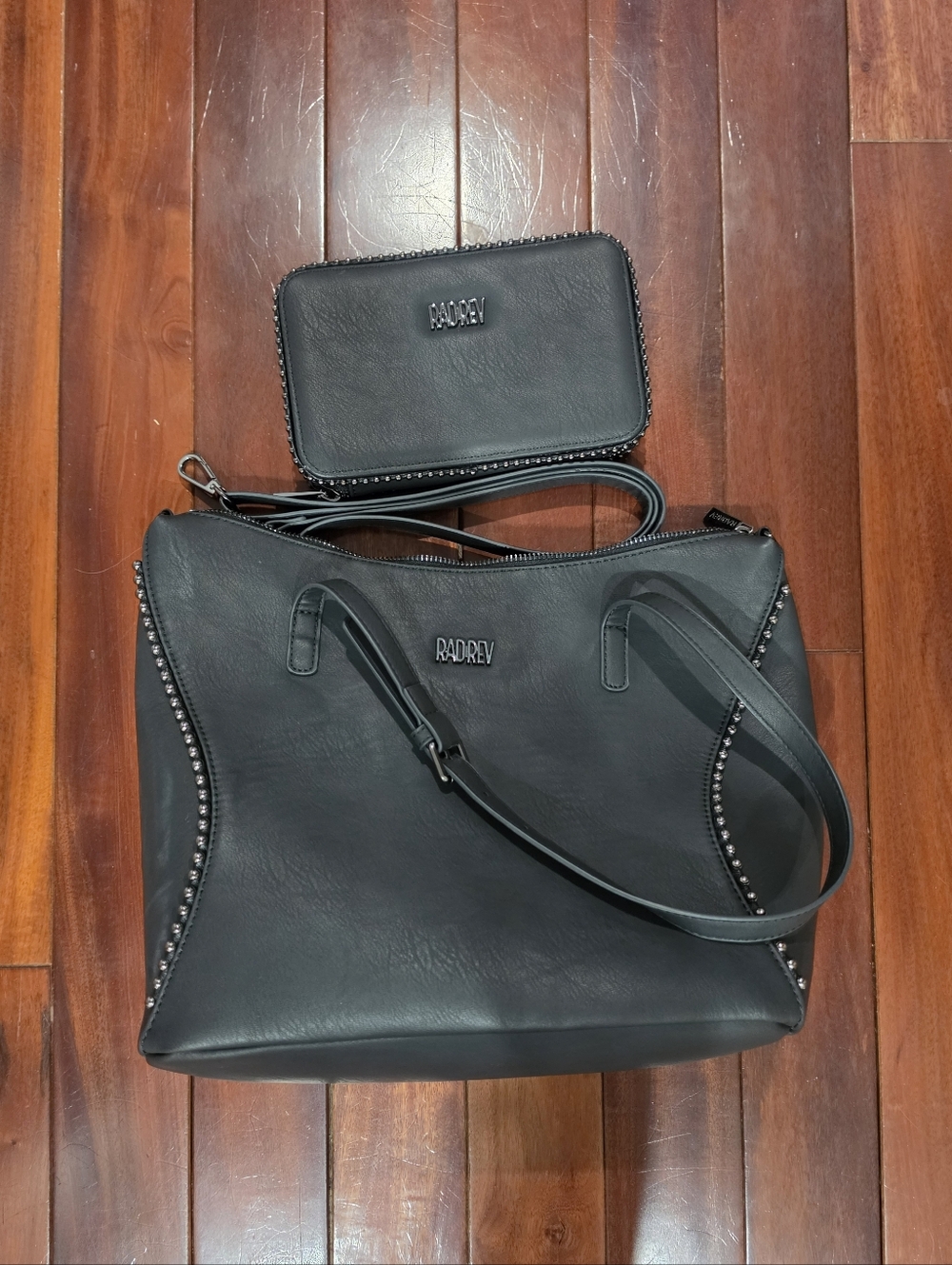 Rad Rev Bubble Tote and Wallet Bundle in Matte Black